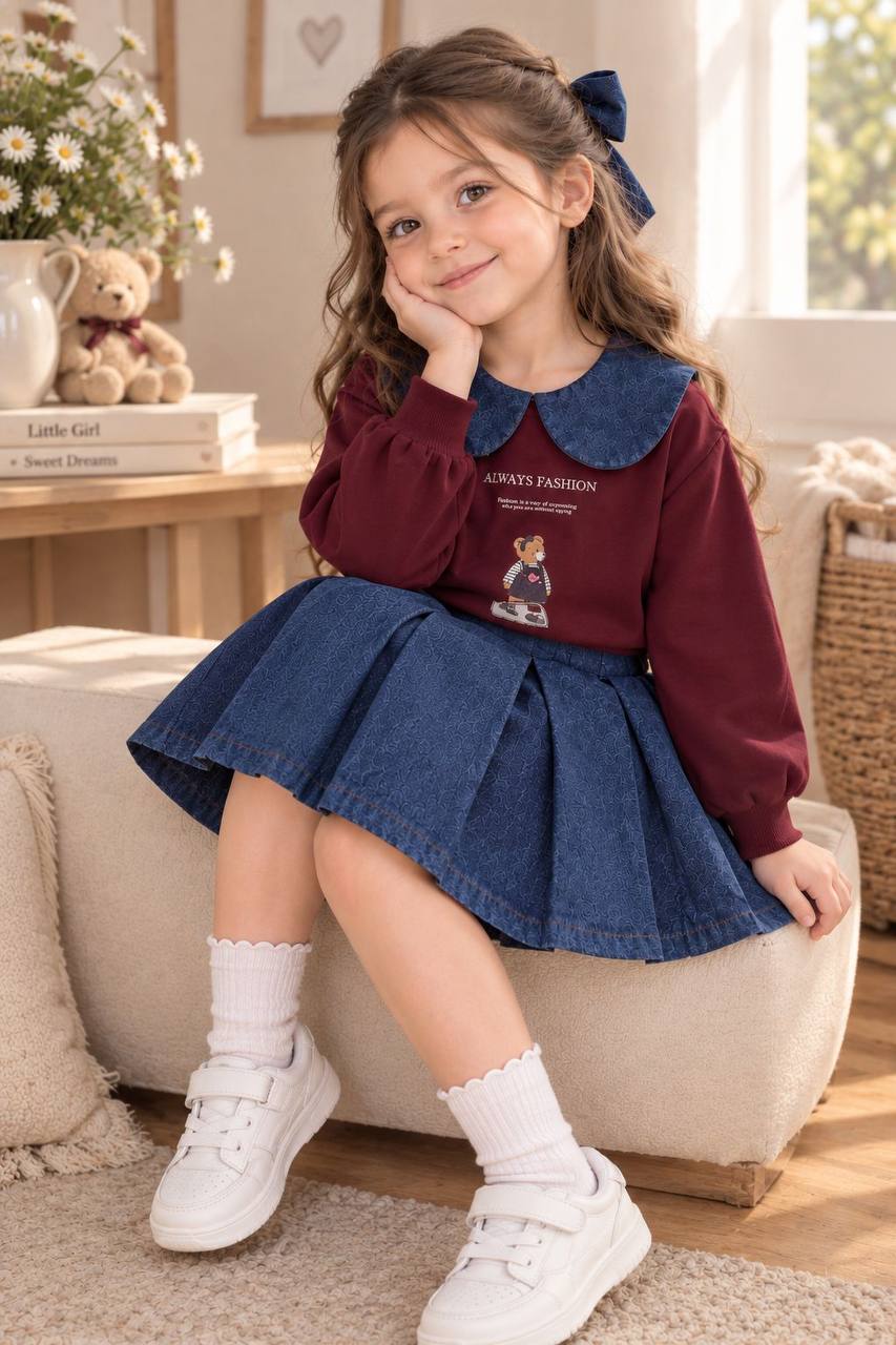پیش فروش ست دورس تدی و دامن جین کد ۳۵۳۶ ارسال این محصول ۲۸ آبان میباشد🎀