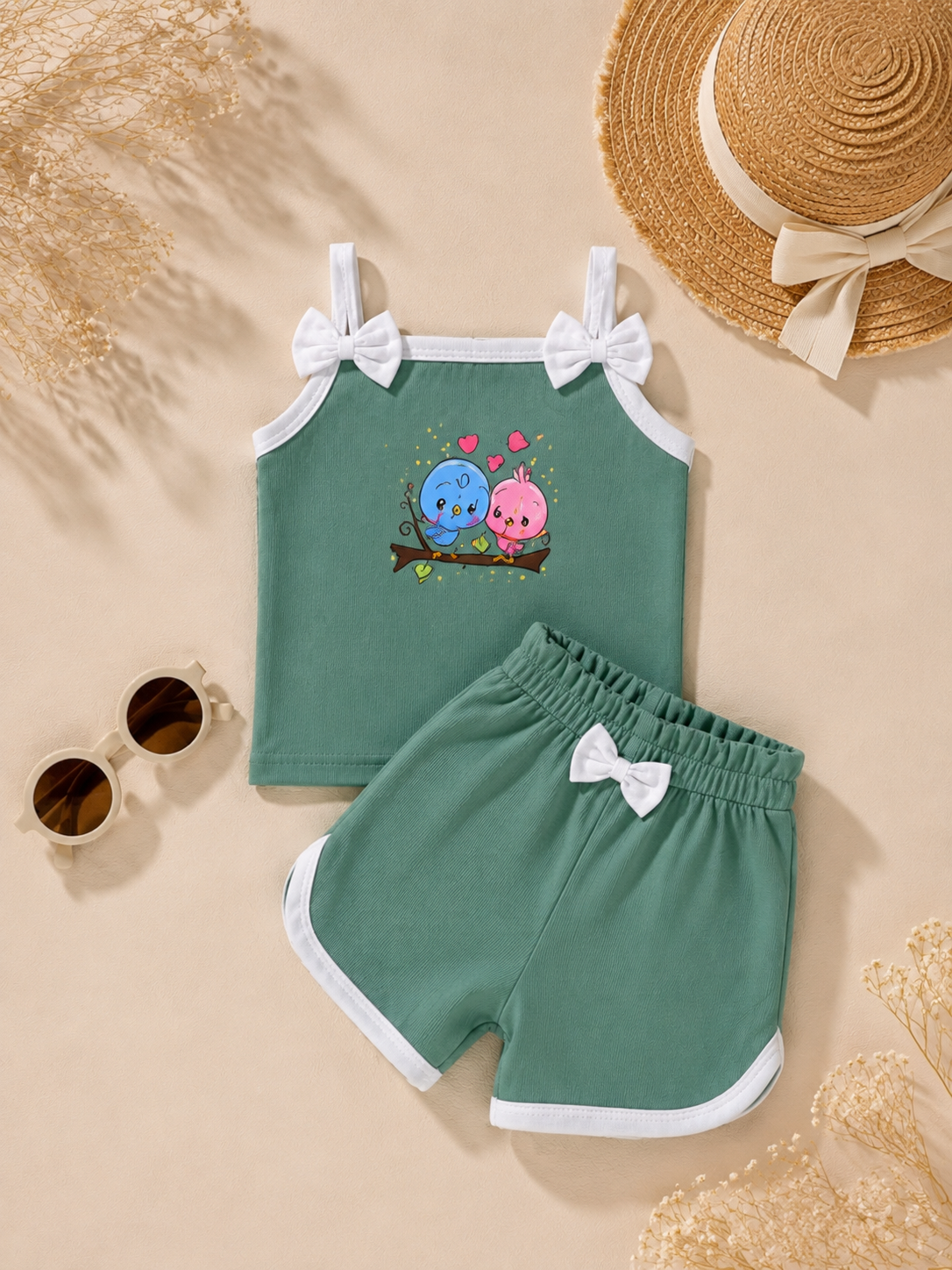 تاپ و شلوارک گنجشک کد ۳۳۹۵