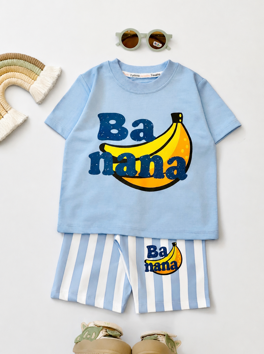 تیشرت و شلوارک banana کد ۳۳۸۵