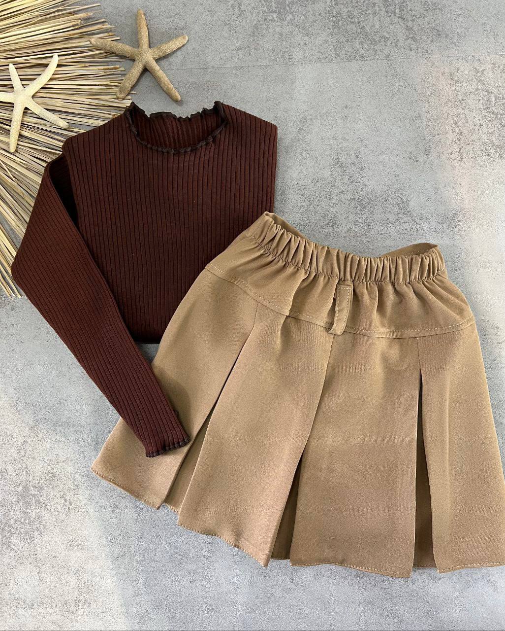 بلوز و دامن و کمربند دلا کد ۳۲۱۱