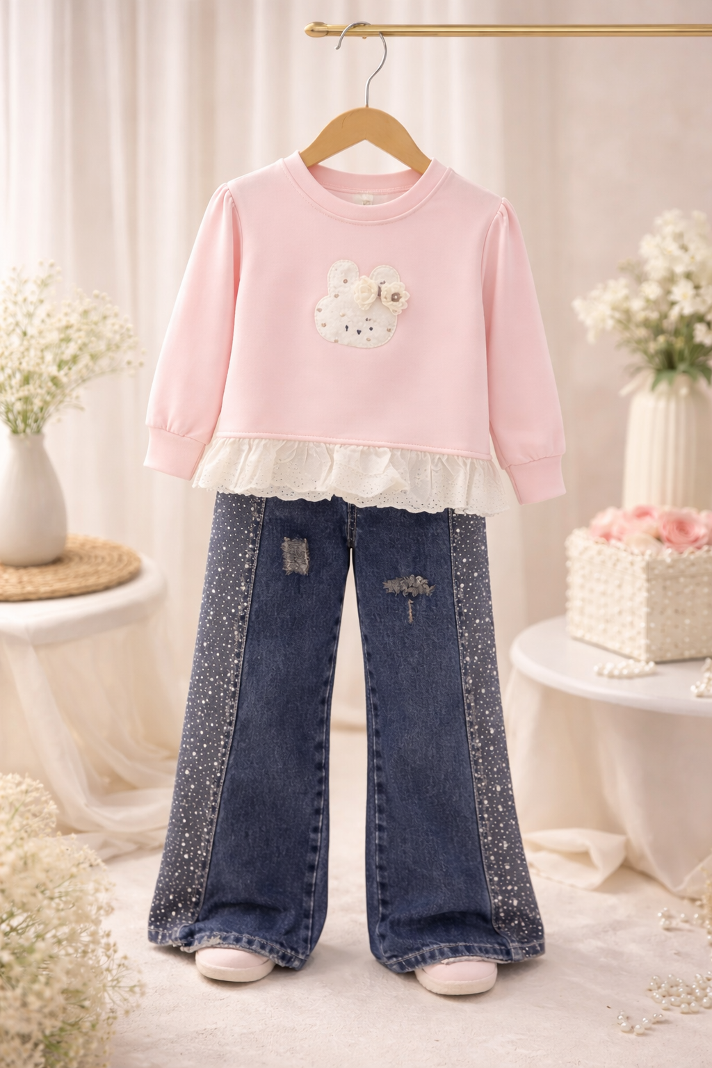 شلوار جین شافل جدیدکد ۳۲۴۲