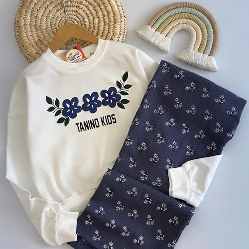 کراپ و شلوار سه گل کد ۳۱۰۷