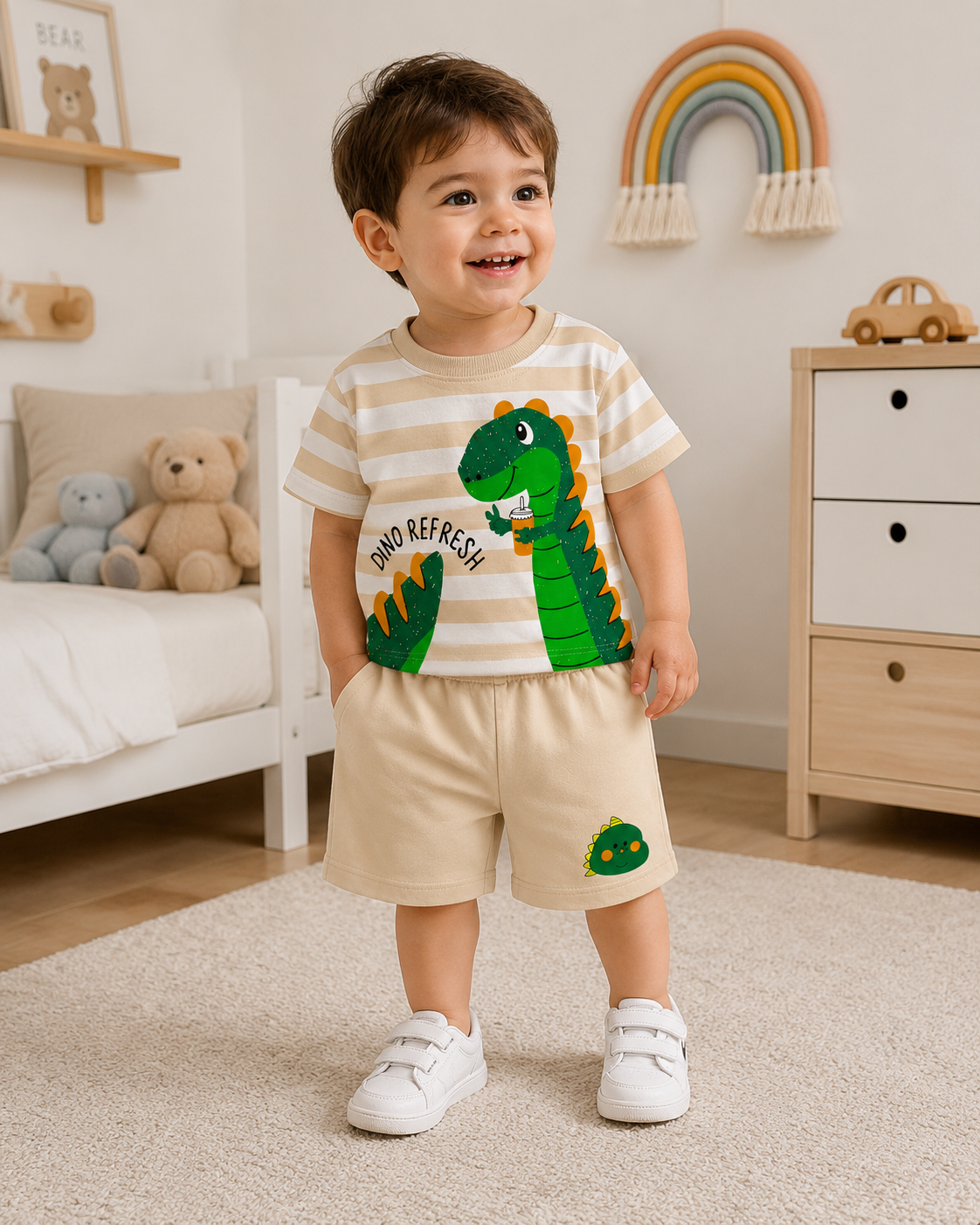 تیشرت و شلوارک dino کد ۳۳۵۰