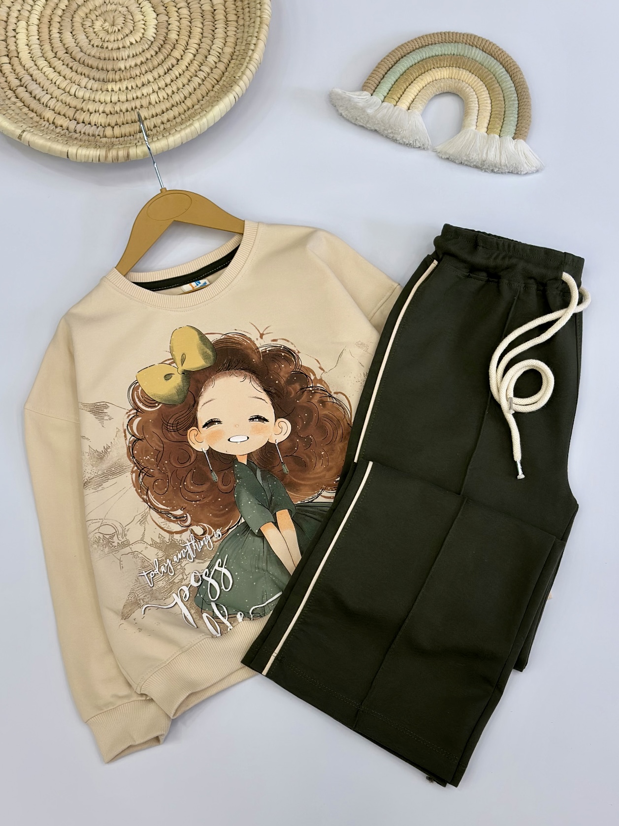 بلوز و شلوار دختر خندان کد 3238