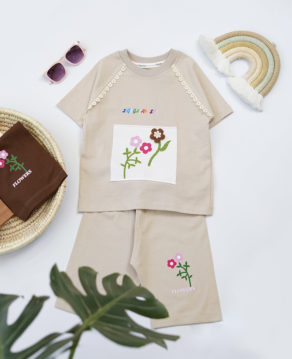تیشرت و شلوارک flower کد ۳۳۳۰